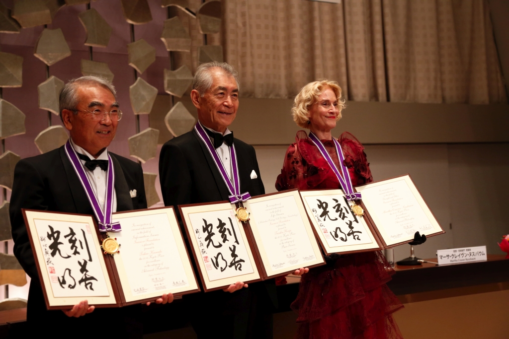 The three laureates of the Kyoto Prize 2016