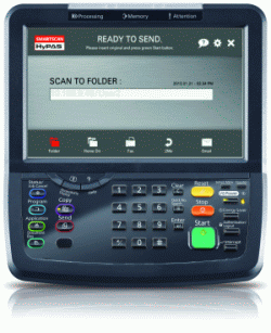 Kyocera TASKalfa panel with SmartScan HyPAS Application